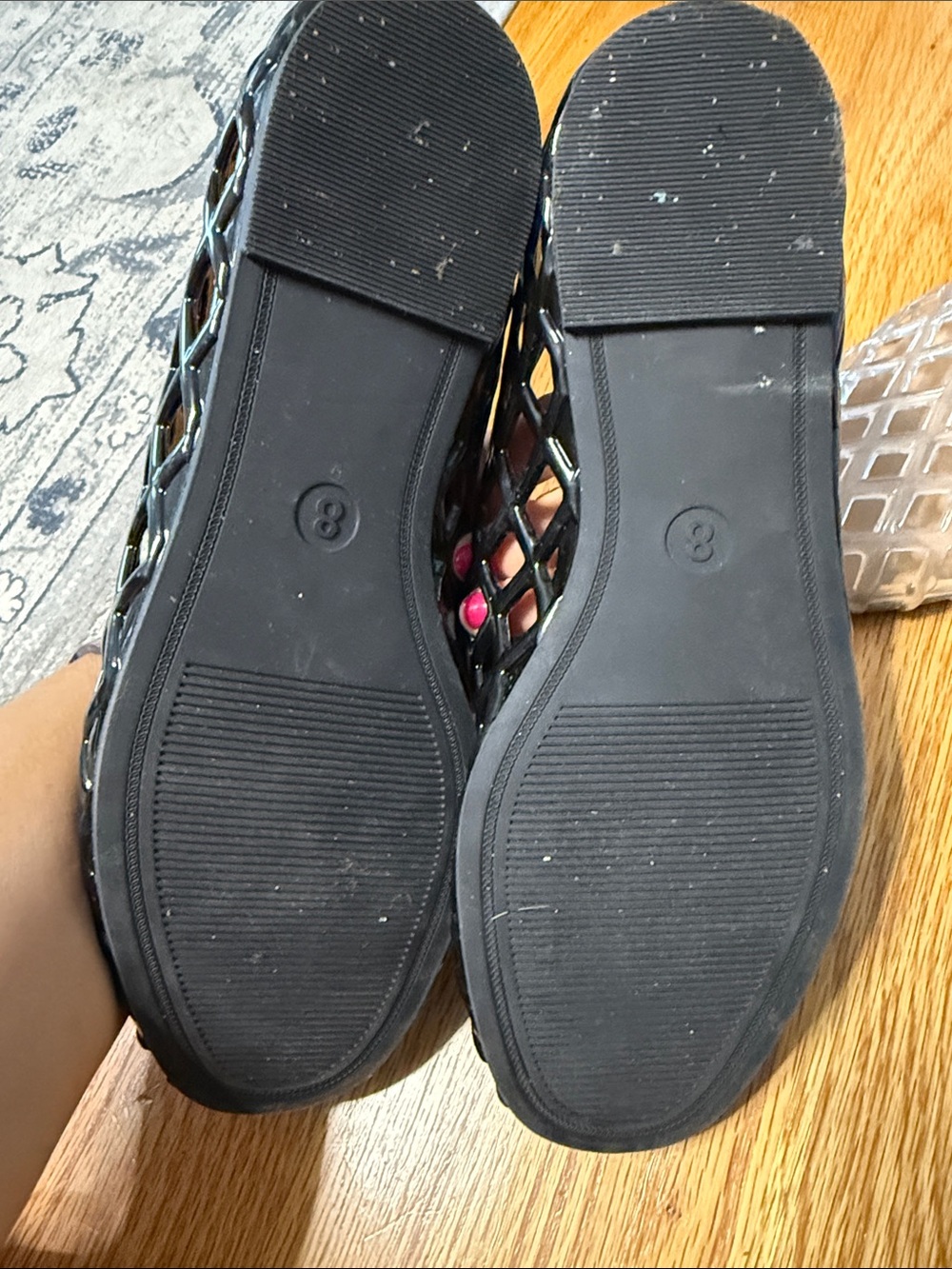 Old Navy Jelly Flats. Size 8 - Picture 2 of 5